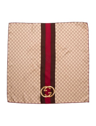 Gucci Silk GG Canvas Scarf