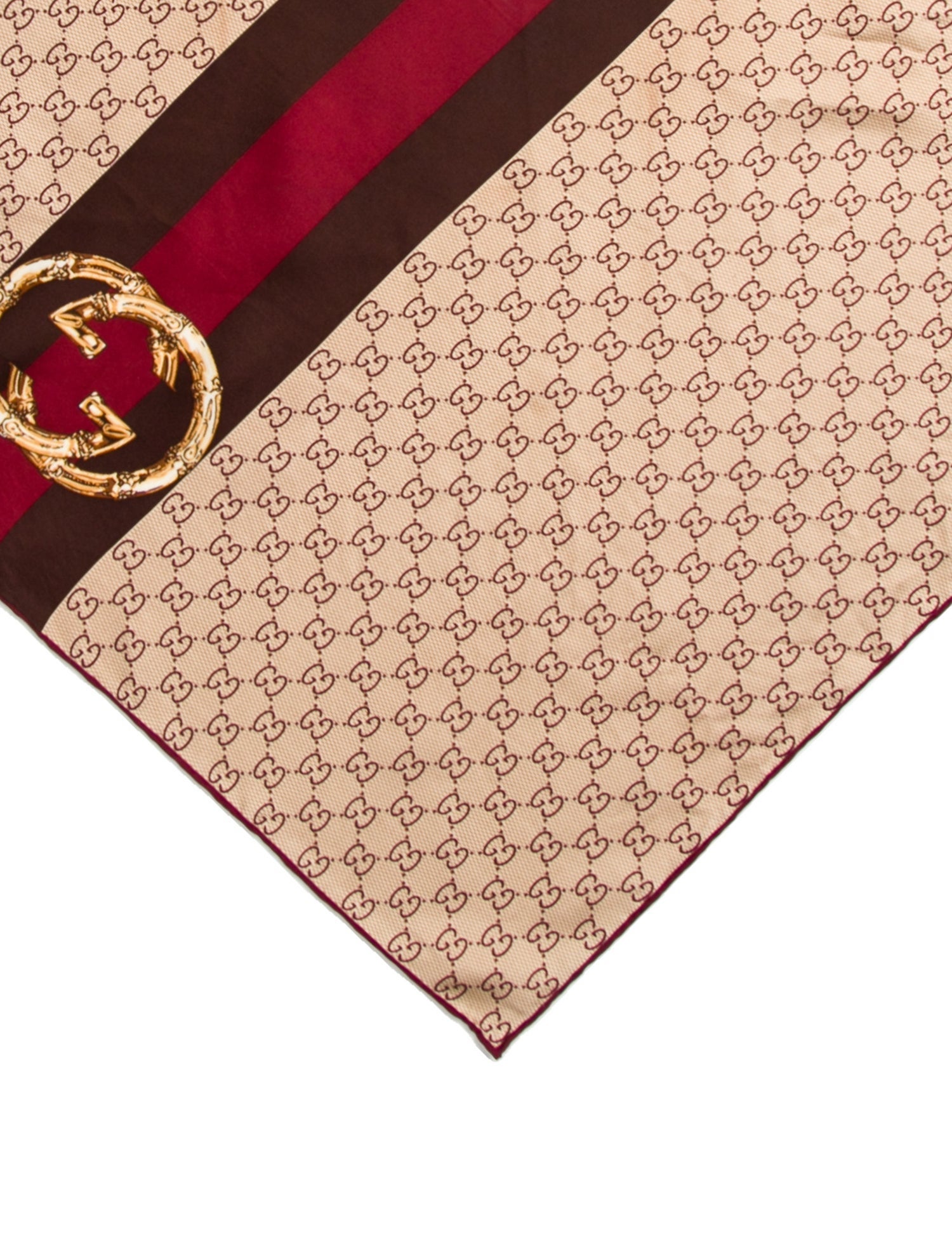 Gucci Silk GG Canvas Scarf