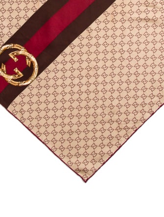 Gucci Silk GG Canvas Scarf