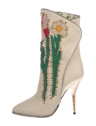 Gucci Leather Patterned Boots