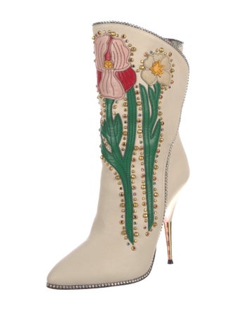 Gucci Leather Patterned Boots