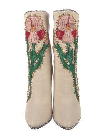 Gucci Leather Patterned Boots