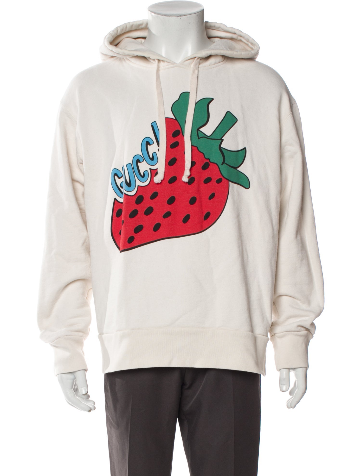 Gucci Graphic Print Crew Neck Hoodie