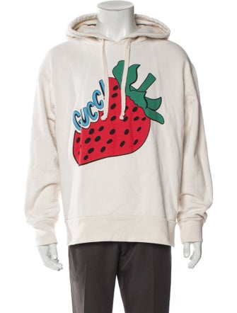 Gucci Graphic Print Crew Neck Hoodie