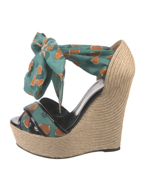 Gucci Silk Printed Espadrilles