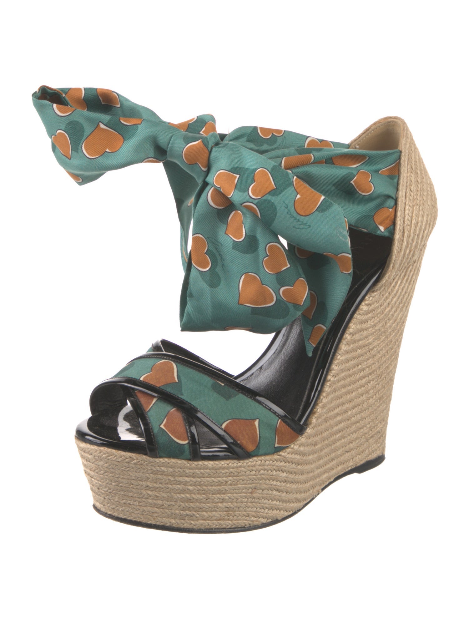 Gucci Silk Printed Espadrilles