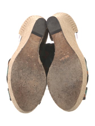 Gucci Silk Printed Espadrilles