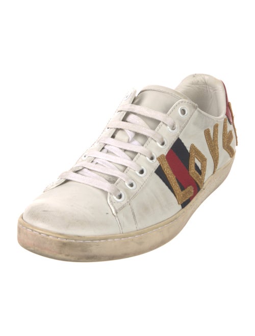 Gucci Sylvie Web Accent Leather Sneakers