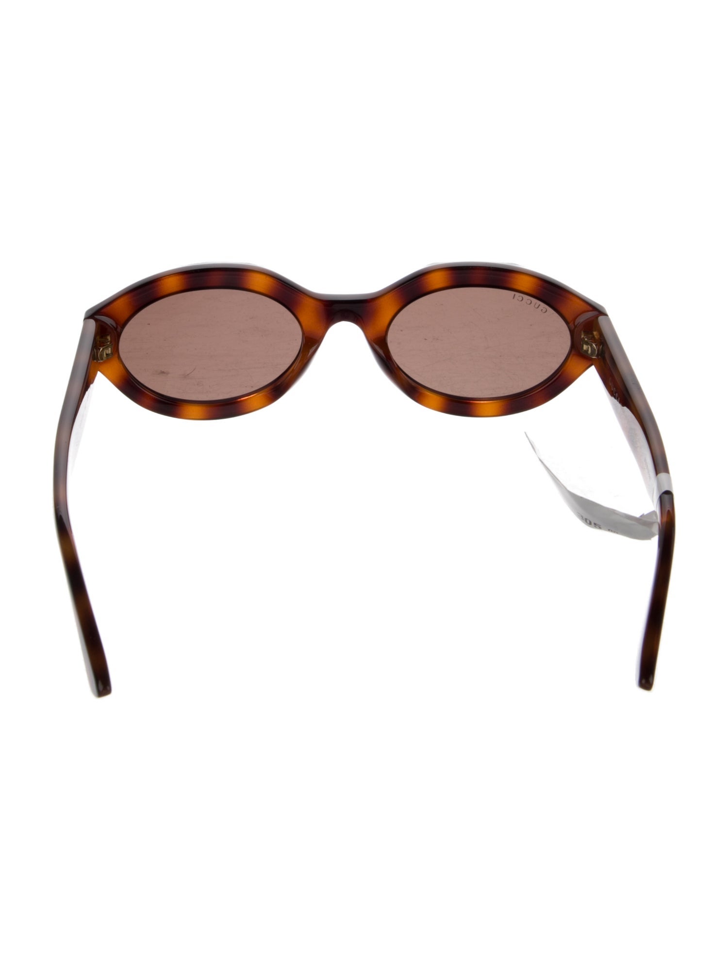 Gucci Web Accent Round Sunglasses