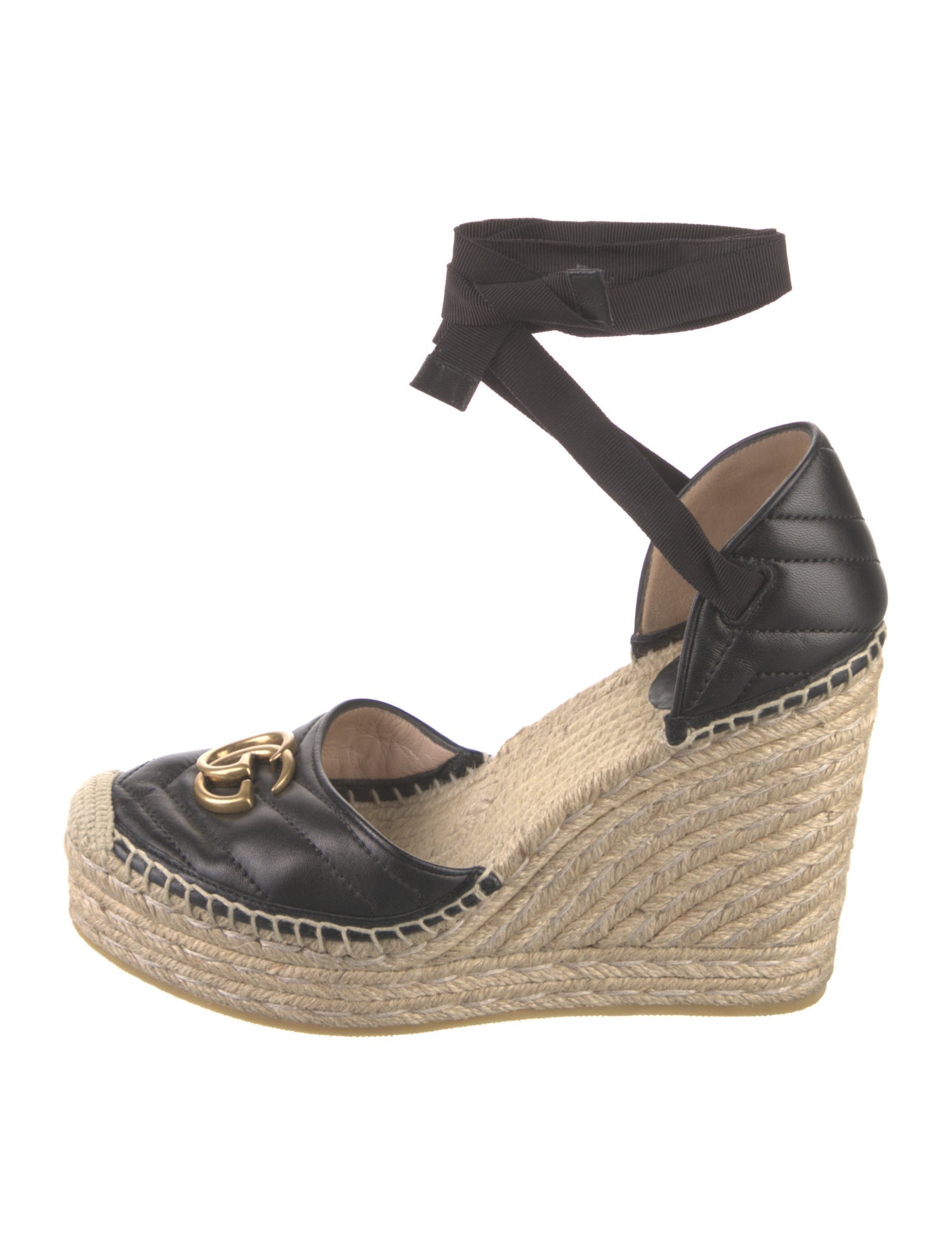 Gucci Running GG Logo Jute Espadrilles