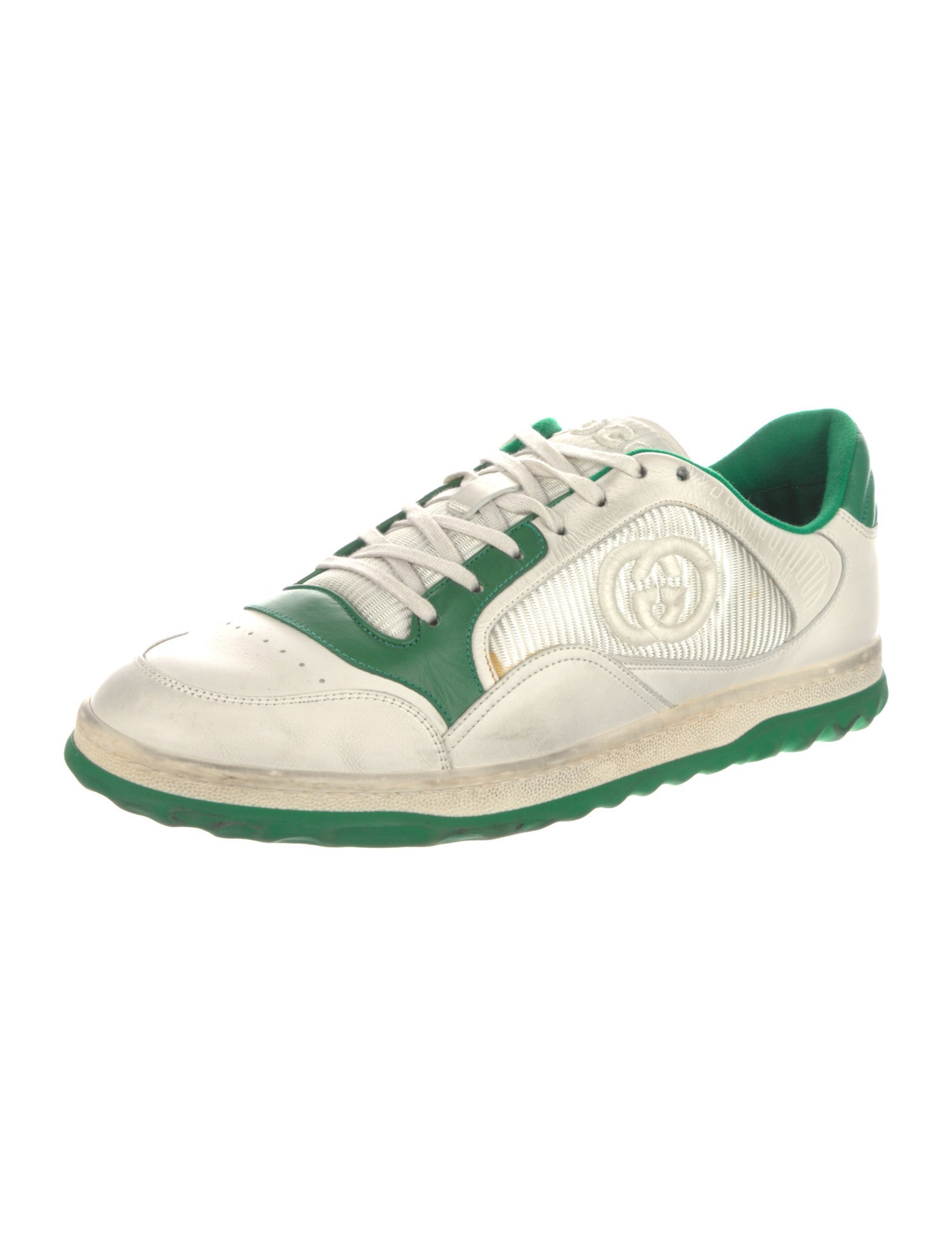 Gucci Interlocking G Logo Leather Sneakers