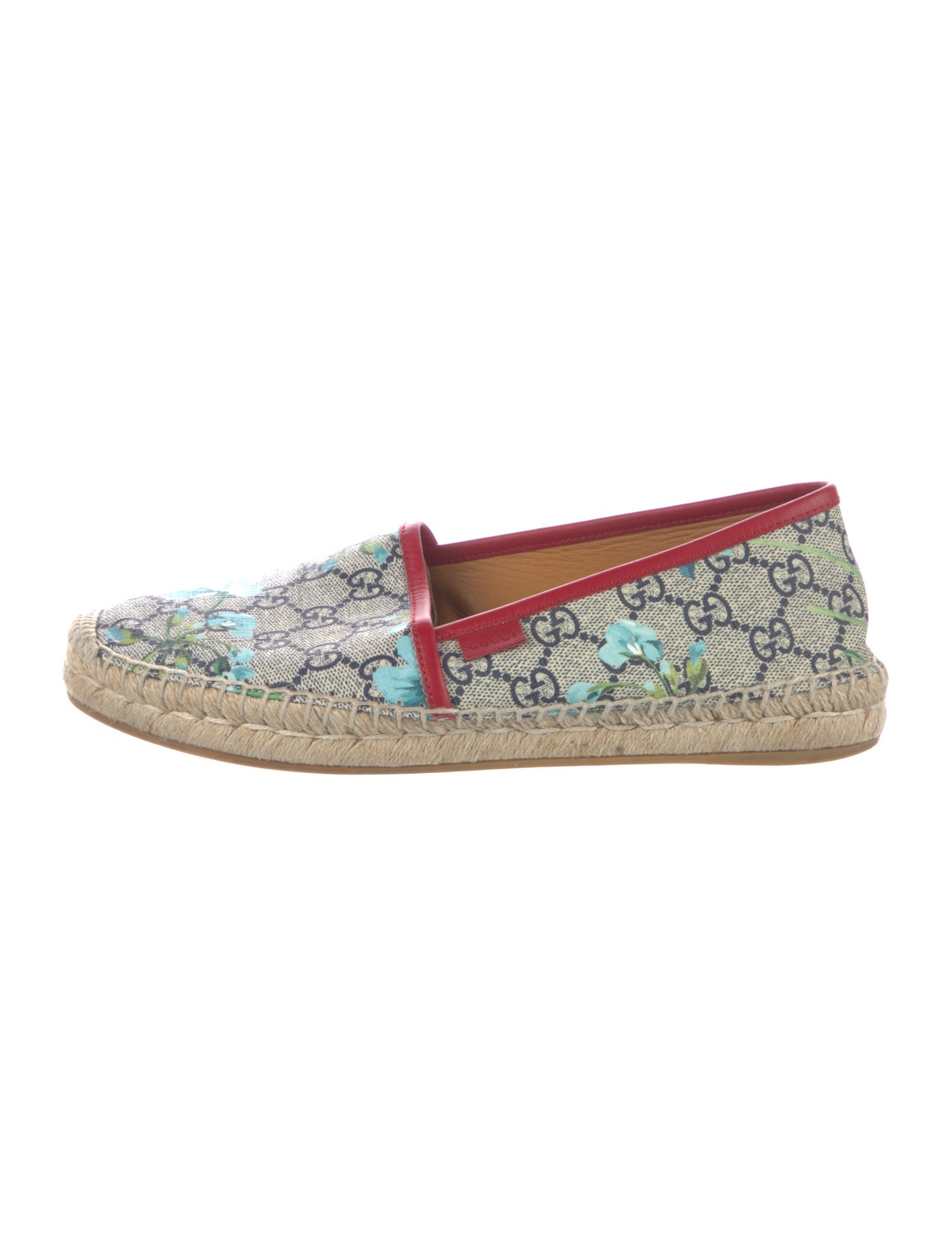 Gucci GG Canvas Whipstitch Trim Espadrilles