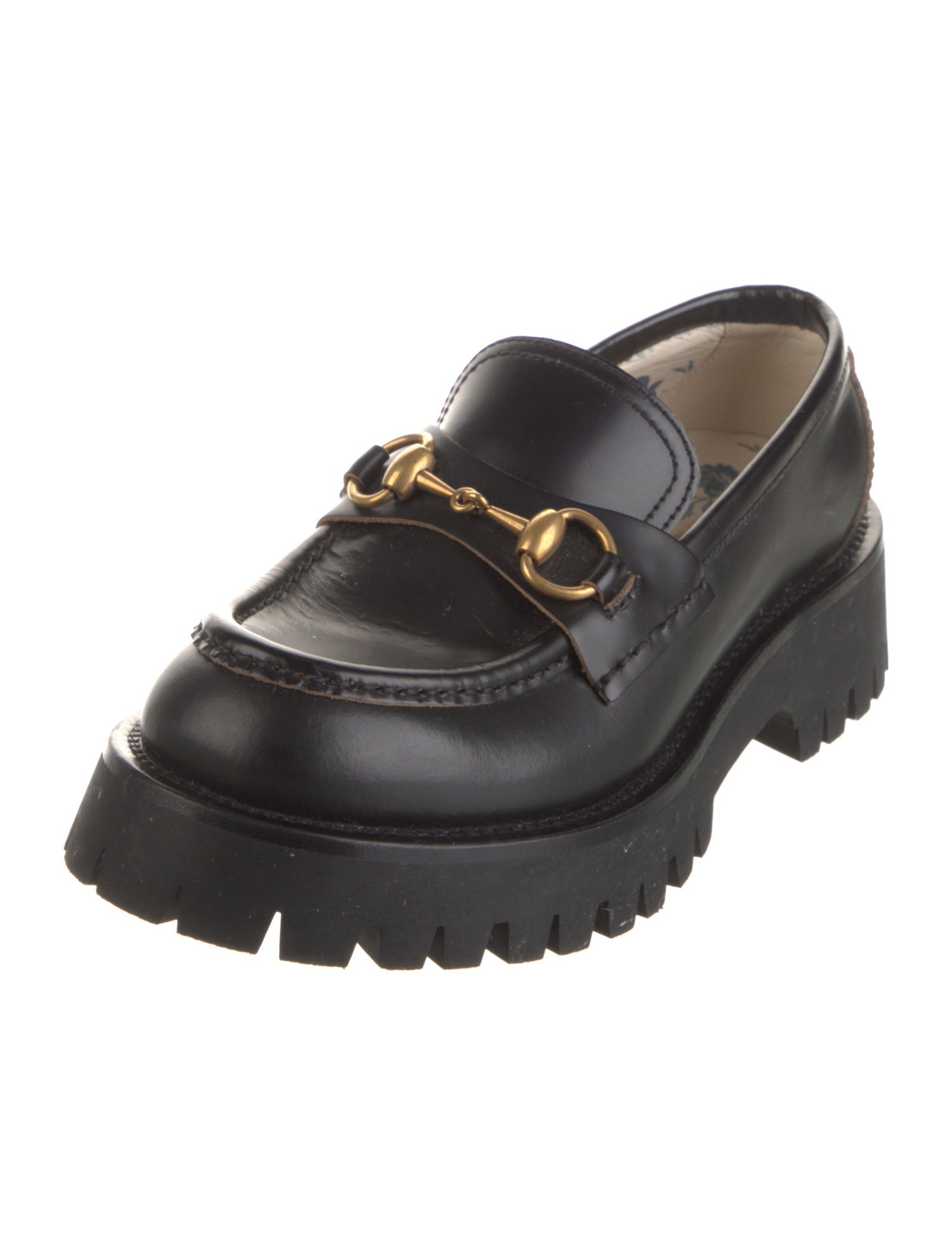 Gucci Horsebit Accent Leather Loafers