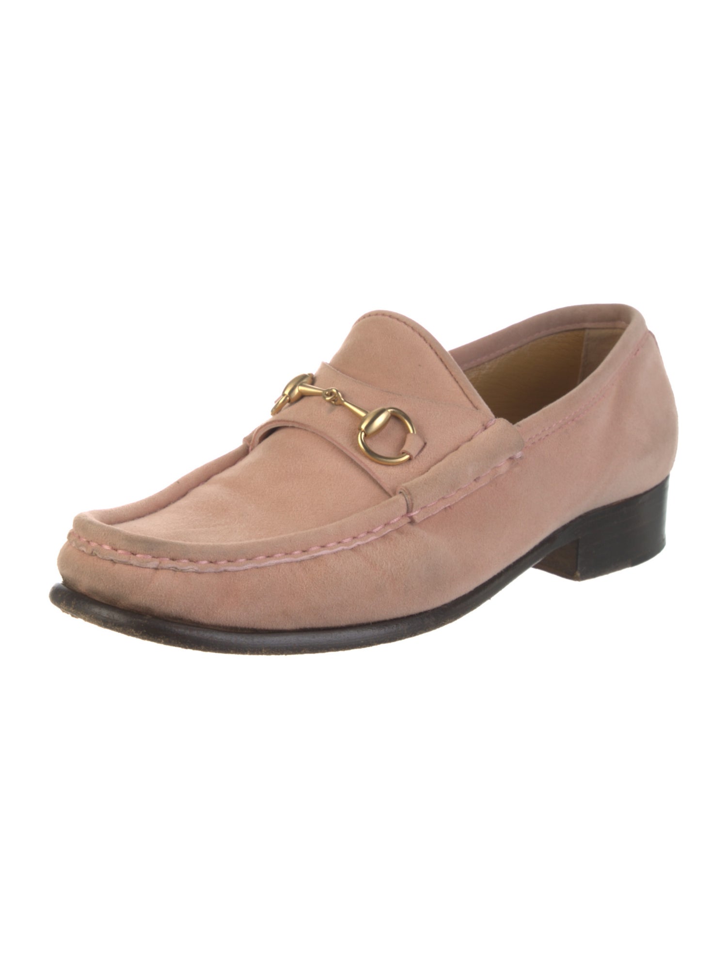 Gucci Horsebit Accent Suede Loafers