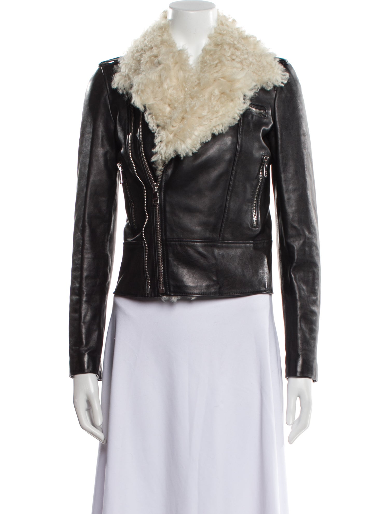 Gucci Lamb Leather Biker Jacket