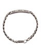 Gucci Ghost Bar Plate Link Station Bracelet