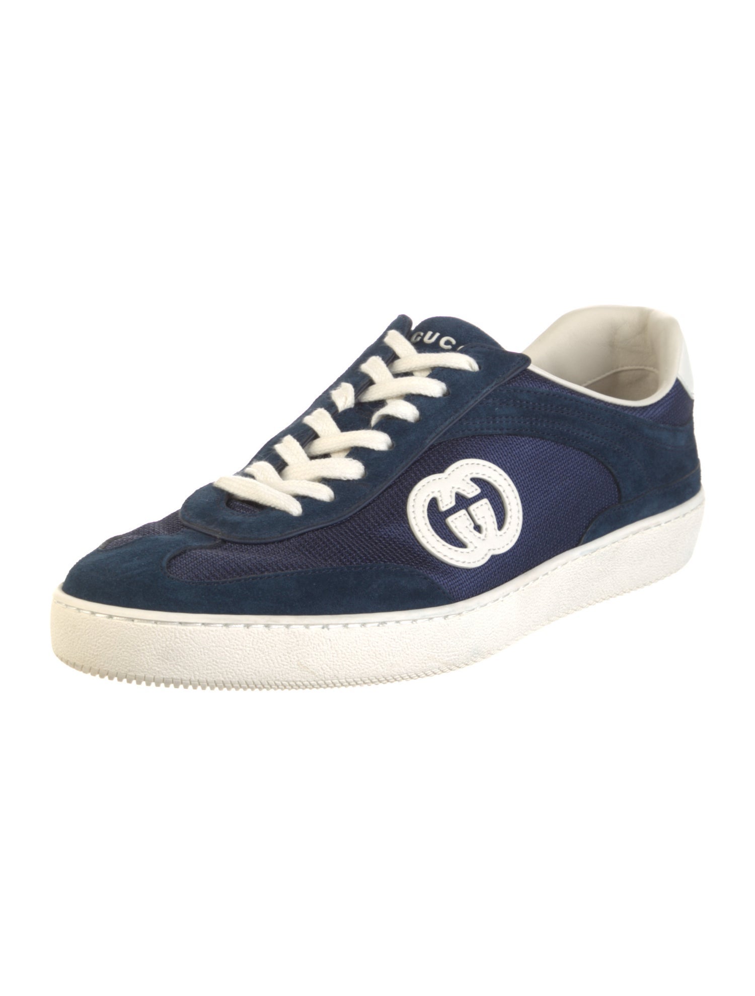 Gucci Interlocking G Logo Suede Sneakers