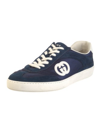 Gucci Interlocking G Logo Suede Sneakers