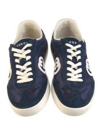 Gucci Interlocking G Logo Suede Sneakers