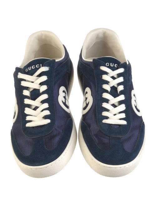 Gucci Interlocking G Logo Suede Sneakers