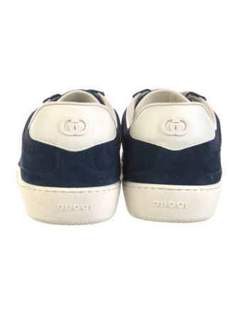Gucci Interlocking G Logo Suede Sneakers