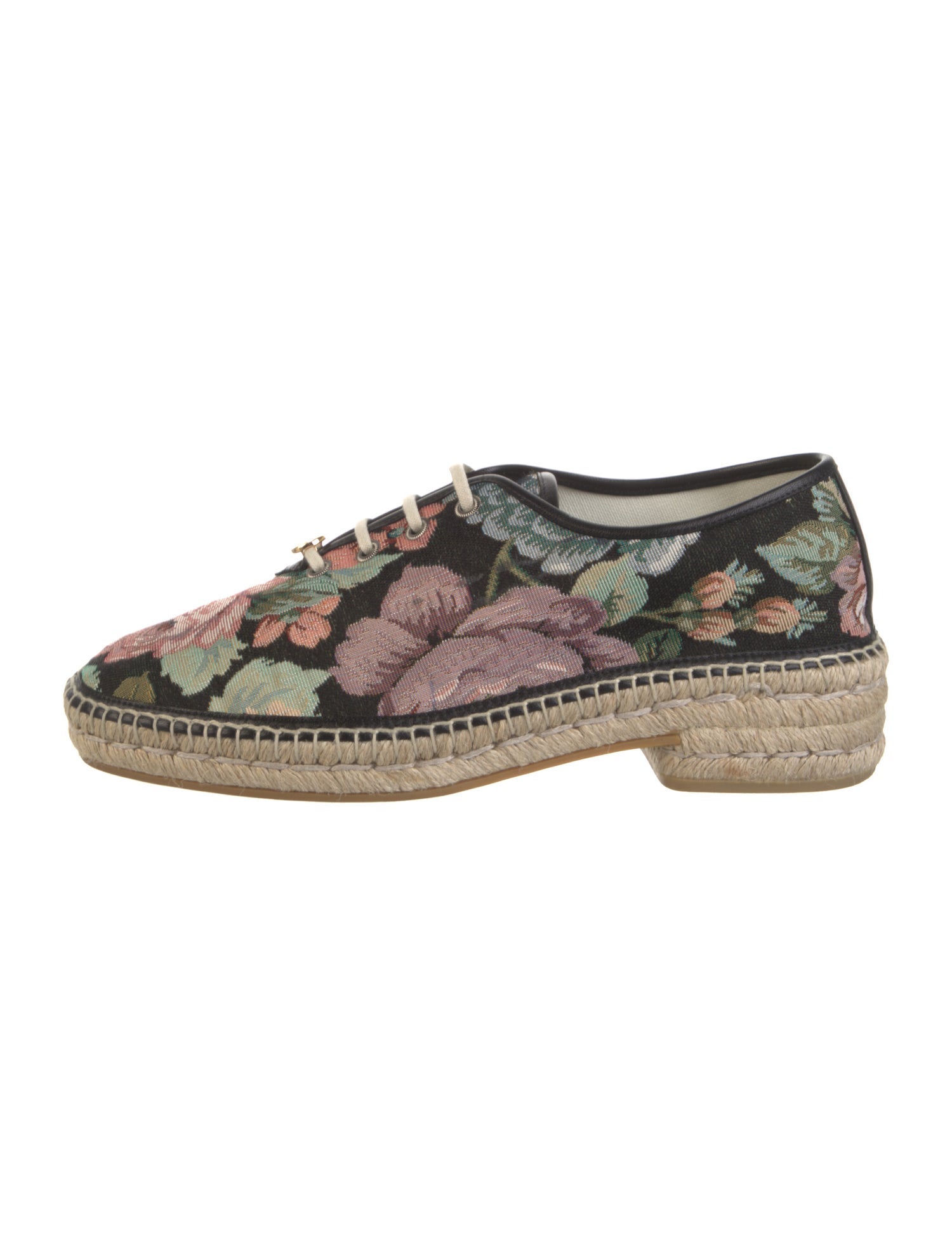 Gucci Floral Print Espadrilles