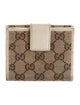 Gucci Web Accent Canvas Compact Wallet