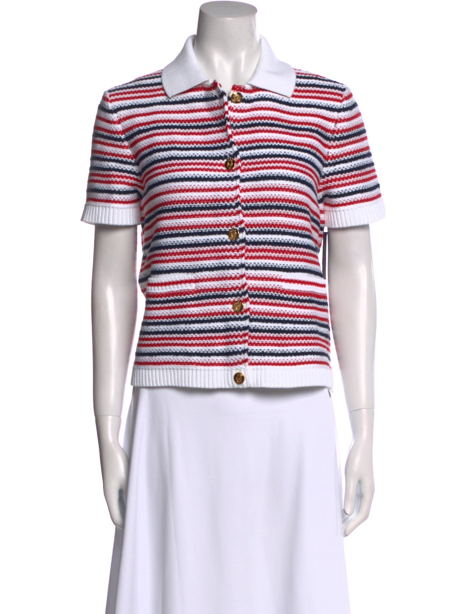 Gucci Striped Short Sleeve Polo