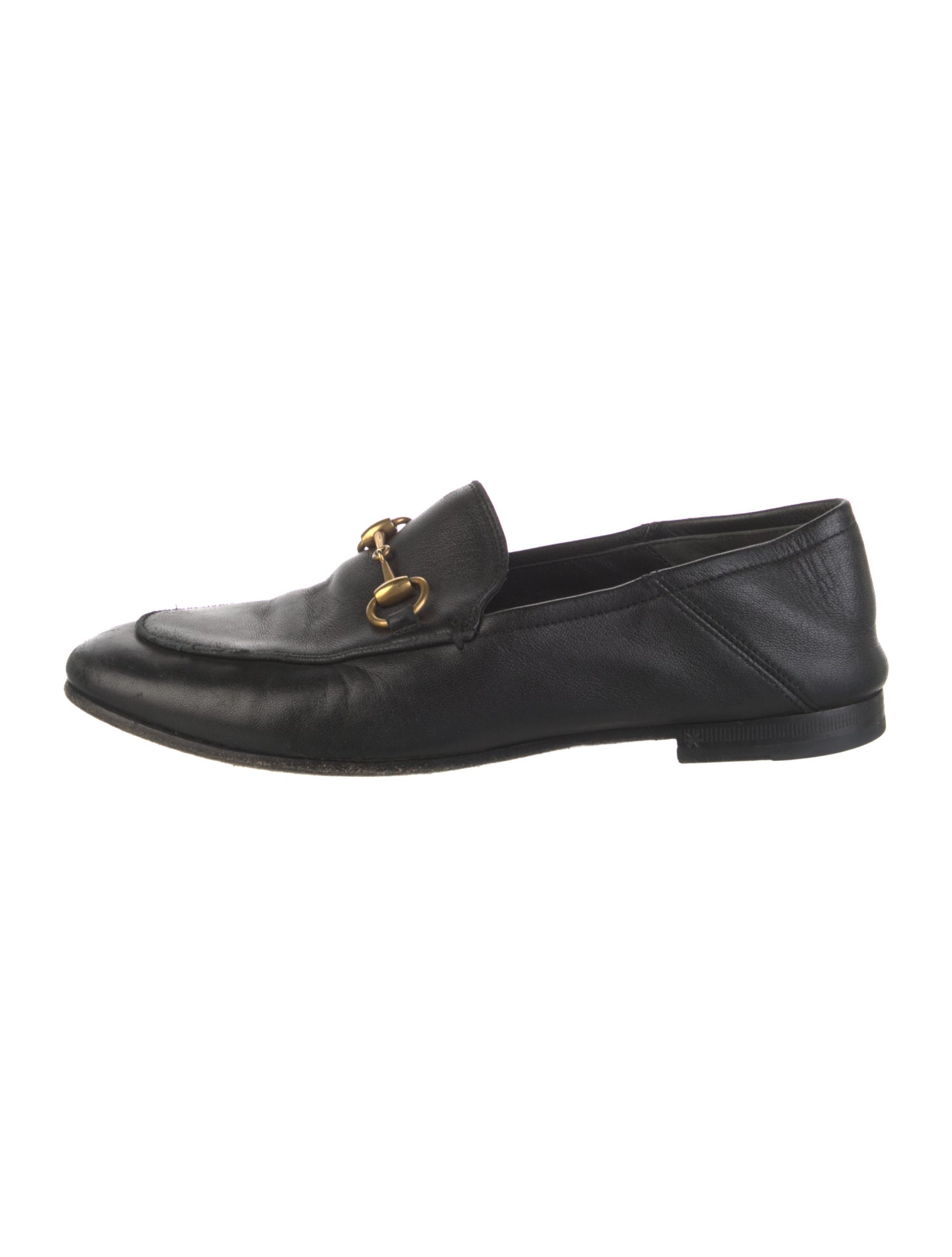 Gucci Horsebit Accent Leather Loafers