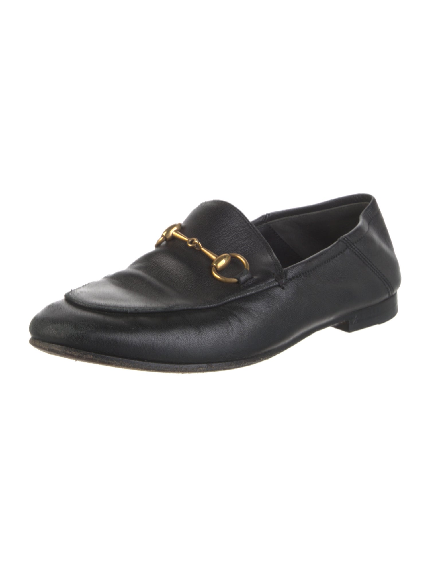 Gucci Horsebit Accent Leather Loafers