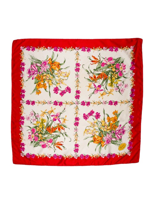 Gucci Silk Blooms Print Scarf