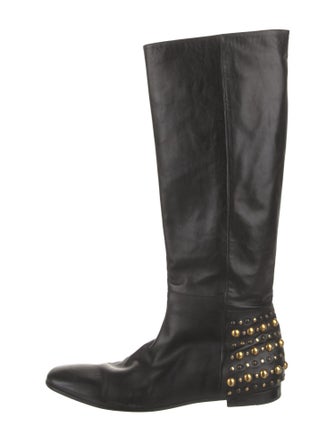 Gucci Hysteria Accent Leather Riding Boots
