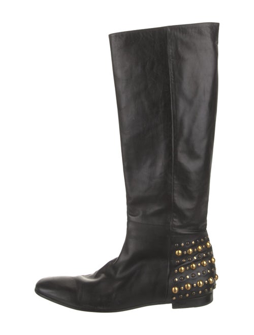 Gucci Hysteria Accent Leather Riding Boots