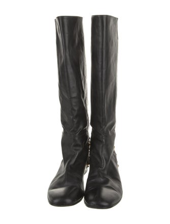 Gucci Hysteria Accent Leather Riding Boots