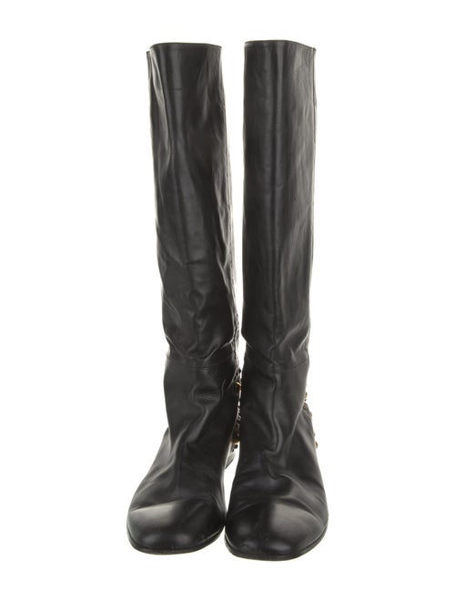 Gucci Hysteria Accent Leather Riding Boots