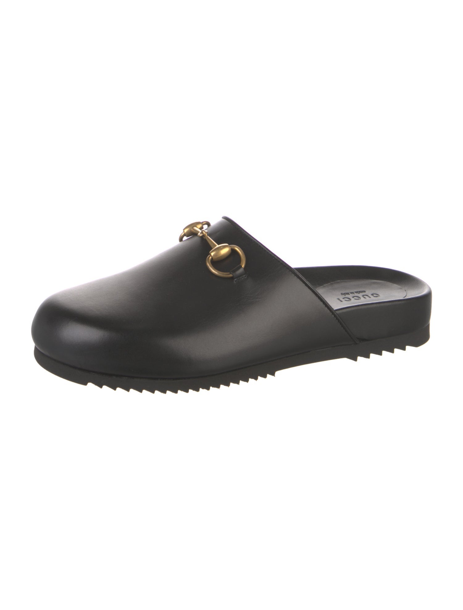 Gucci Horsebit Accent Leather Mules