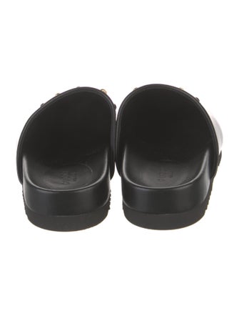 Gucci Horsebit Accent Leather Mules