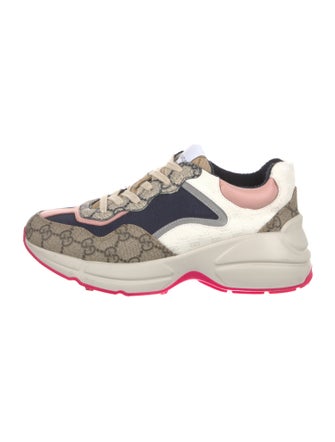 Gucci GG Canvas Embroidered Accent Chunky Sneakers