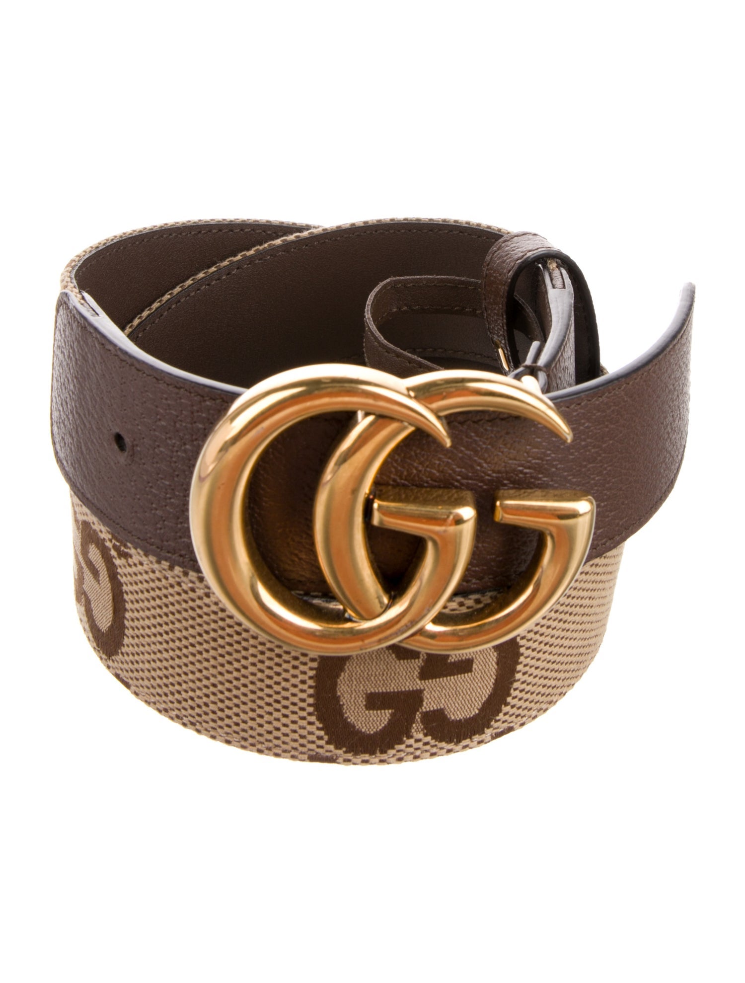 Gucci Double G Logo Canvas Belt