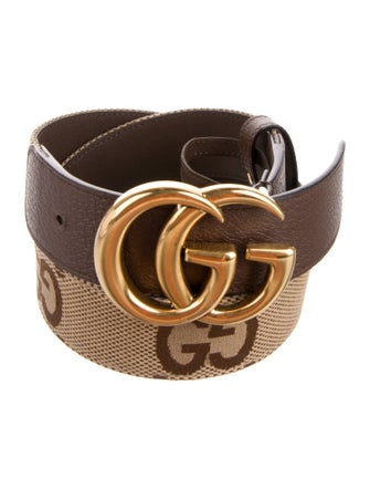 Gucci Double G Logo Canvas Belt