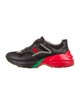 Gucci Web Accent Leather Athletic Sneakers
