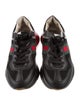 Gucci Web Accent Leather Athletic Sneakers