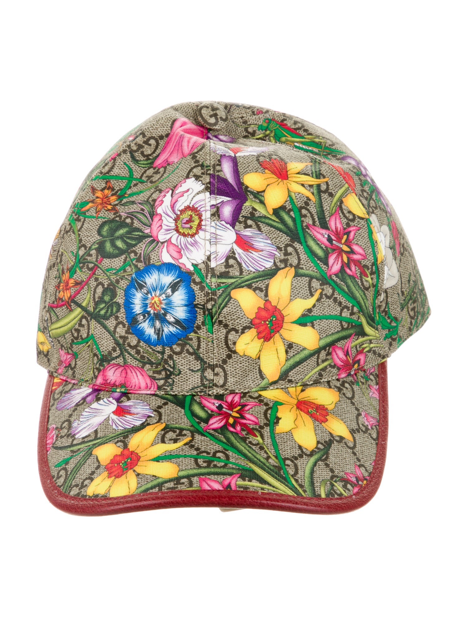 Gucci Claudia Flora GG Supreme Cap w/Tags