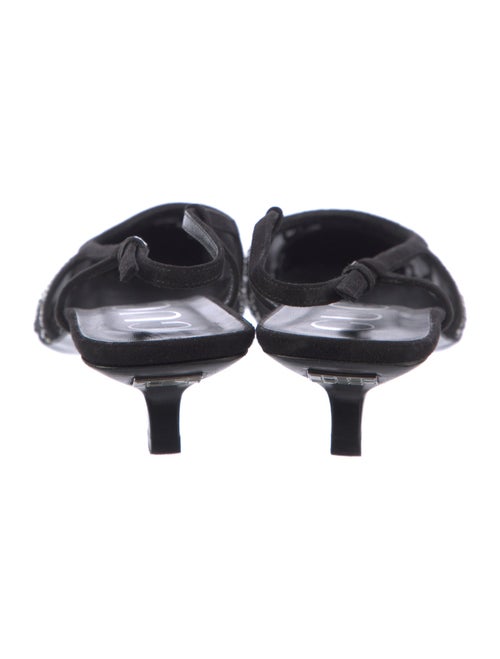 Gucci GG Signature Suede Slingback Pumps