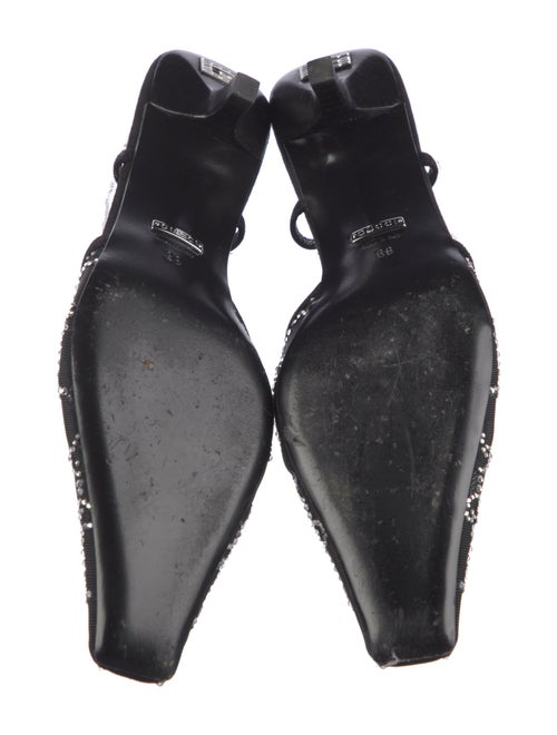 Gucci GG Signature Suede Slingback Pumps