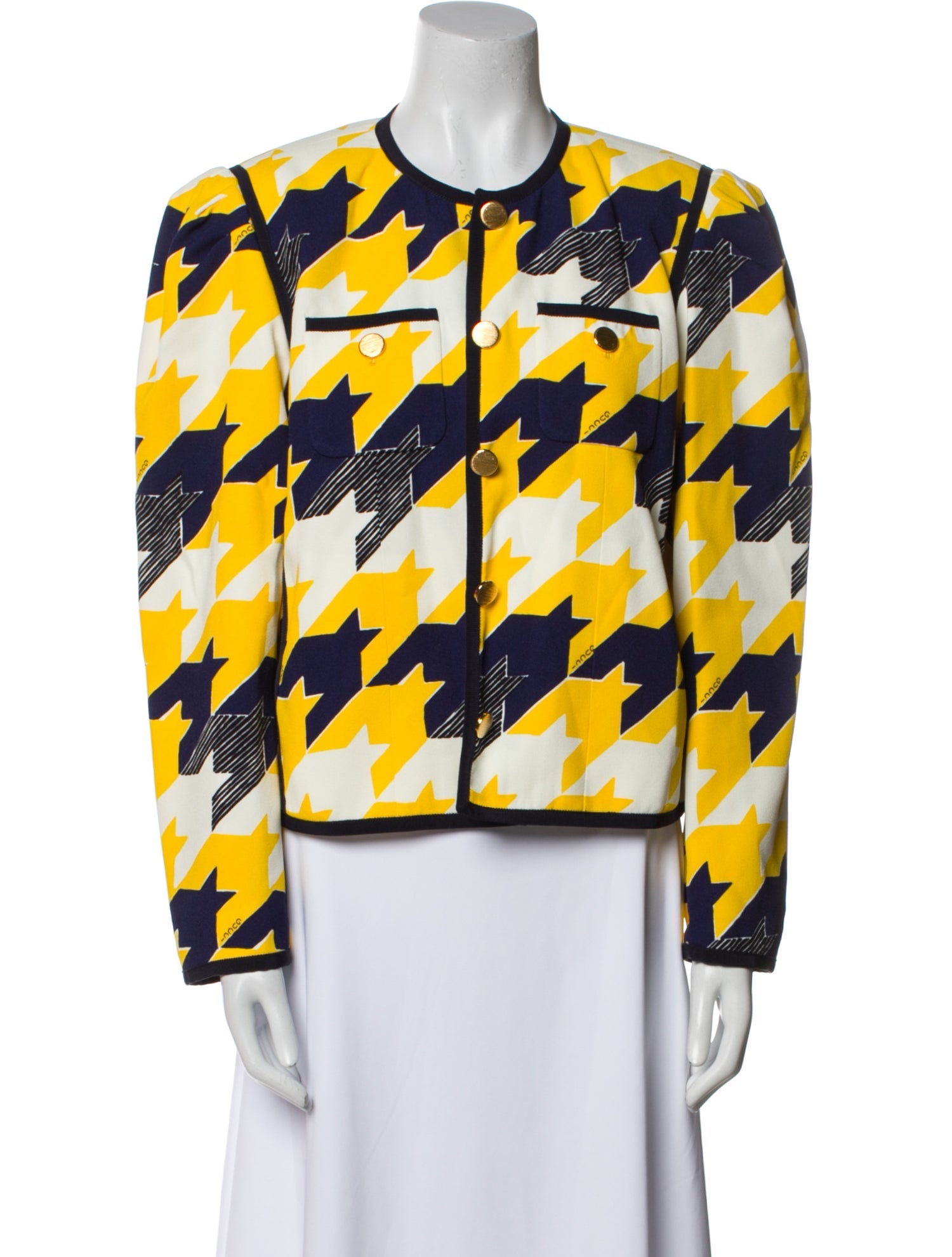 Gucci Houndstooth Print Evening Jacket