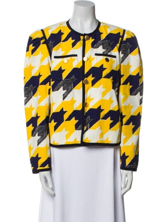 Gucci Houndstooth Print Evening Jacket