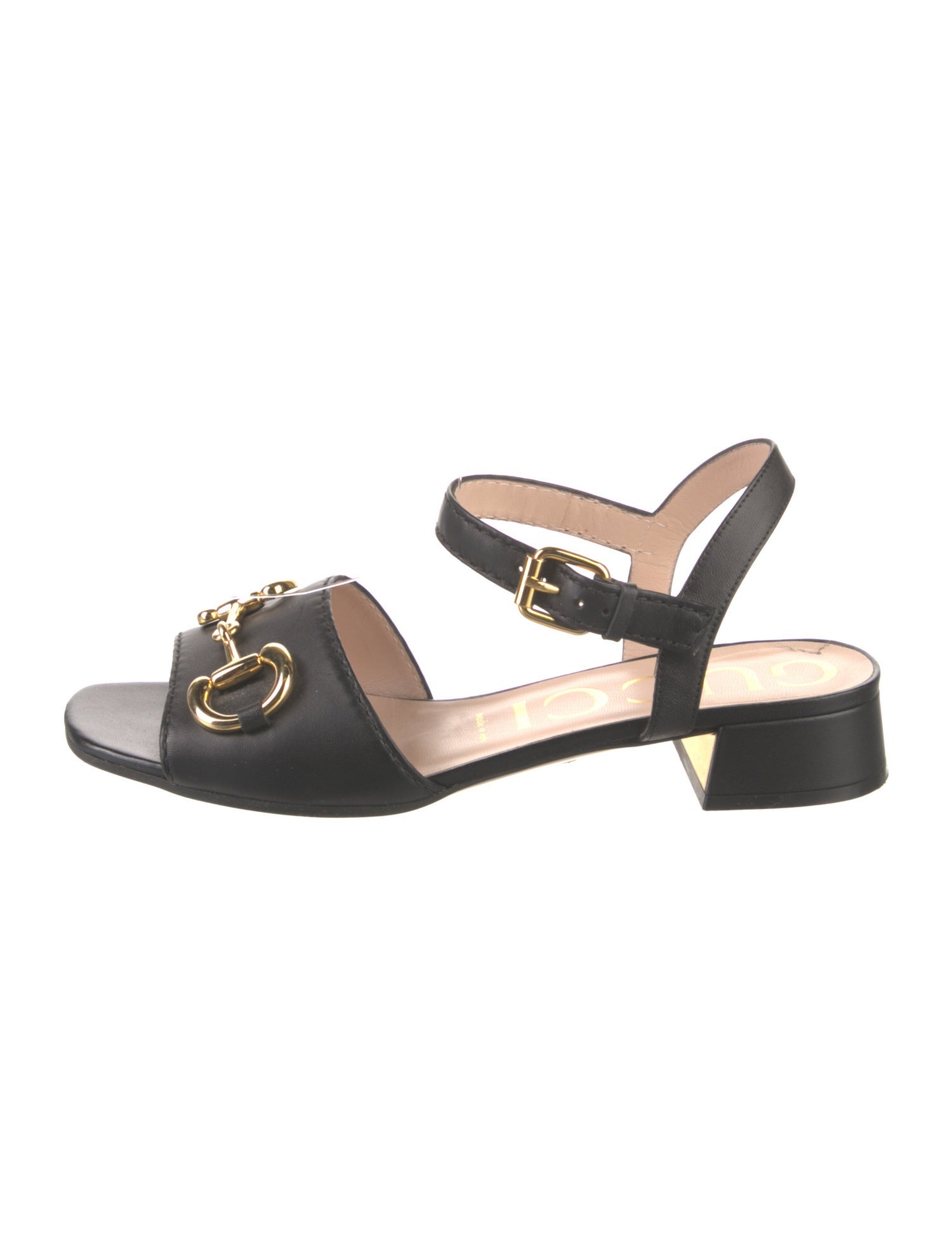Gucci Horsebit Accent Leather Sandals