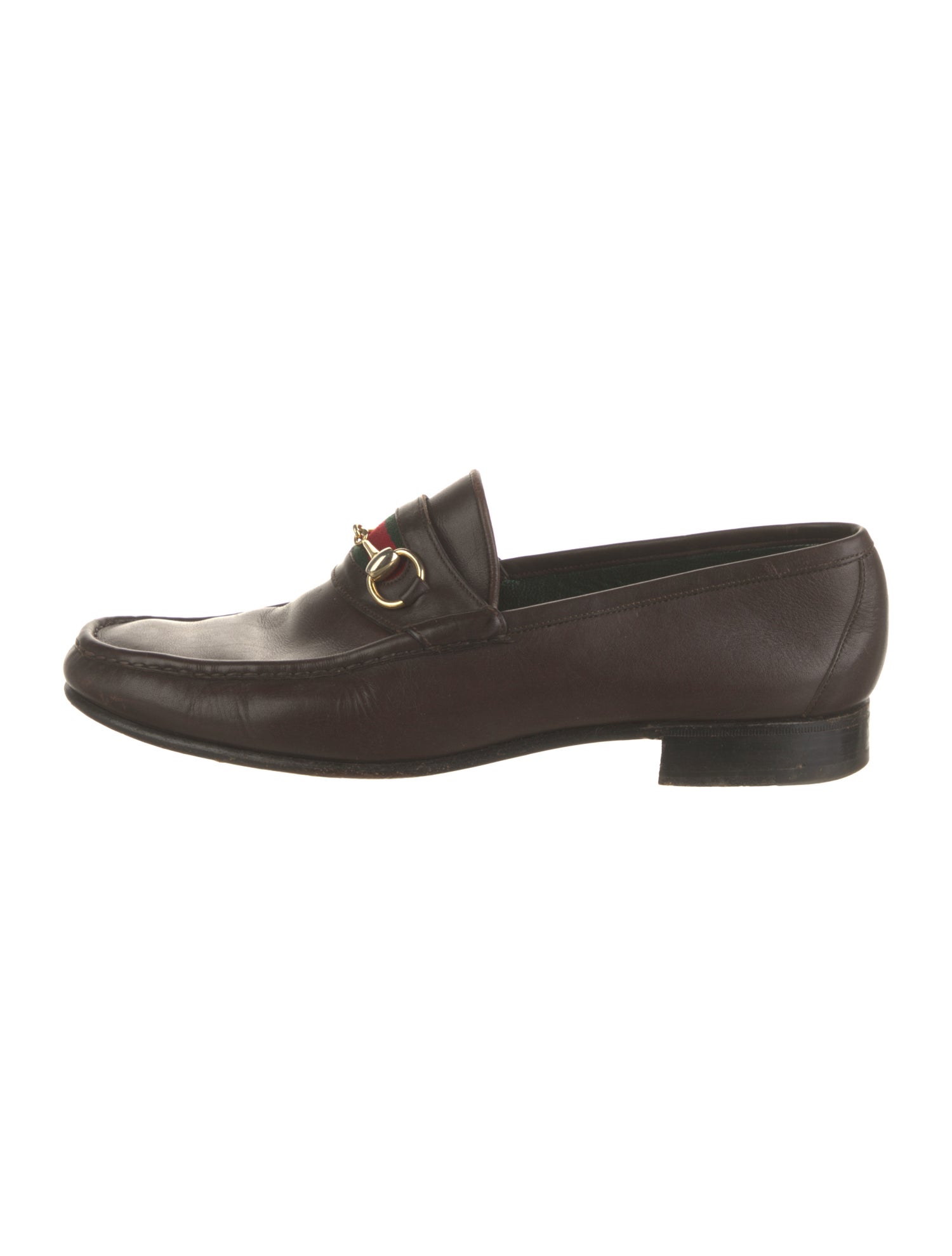 Gucci Vintage Web Accent Loafers