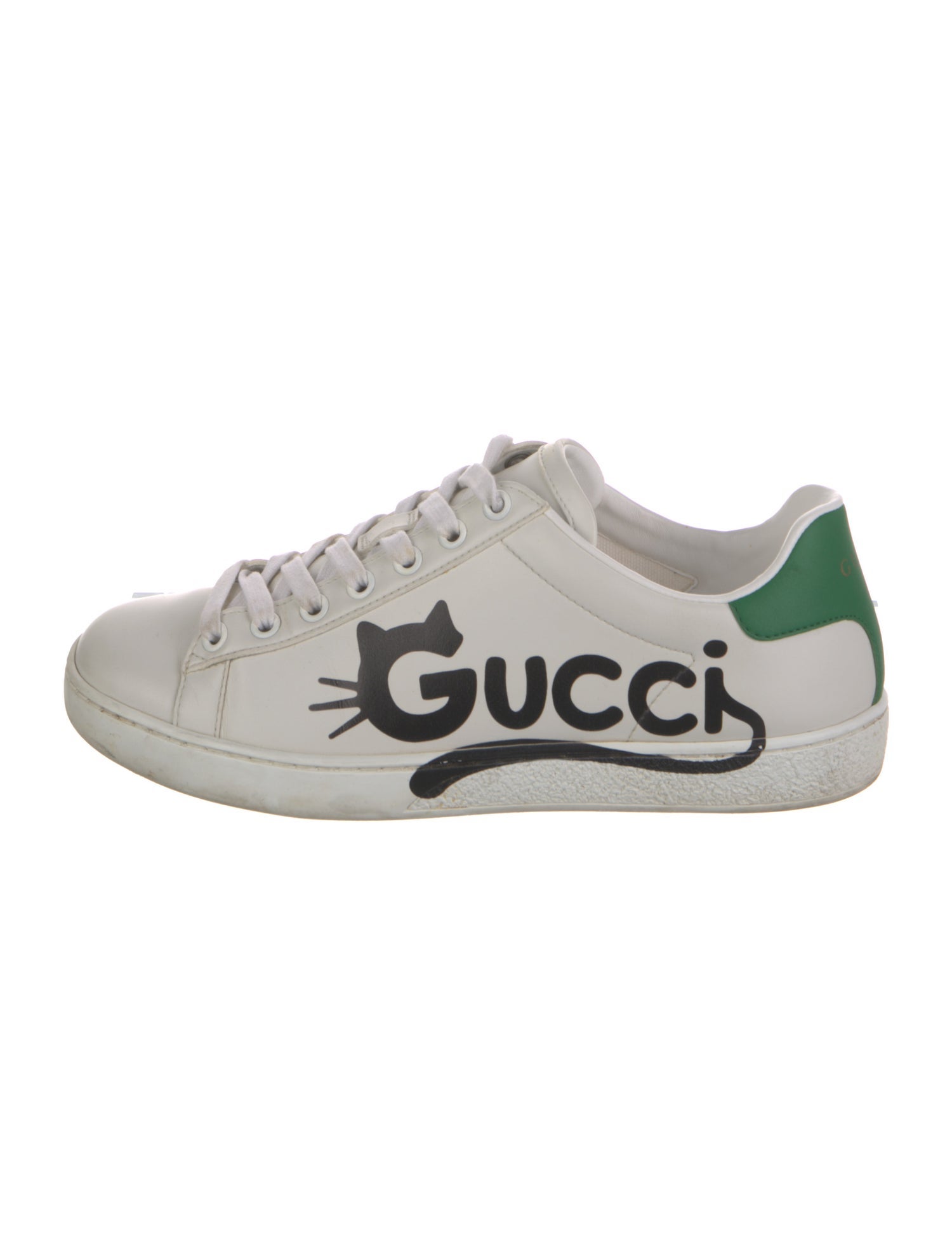 Gucci Leather Printed Sneakers